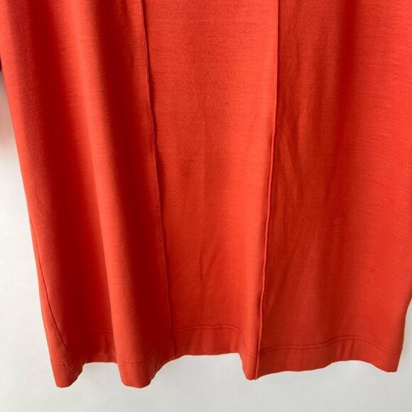 Akris Punto scoop neck Tshirt, orange, Size 12 - Picture 9 of 11